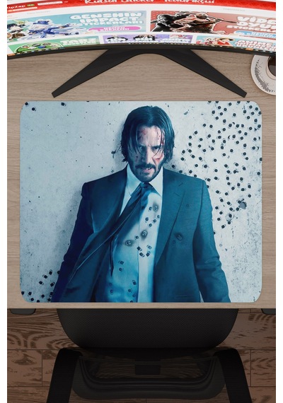 John Wick V4 48x40 Xl Gaming Kauçuk Kaymaz Taban Mouse Pad Fare Altlığı