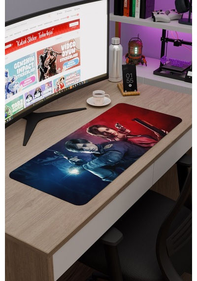 Resident Evil Kaymaz Dikişli Kauçuk Oyuncu Mousepad V5 - 70x30 Xl Gaming Mouse Pad Fare Altlığı