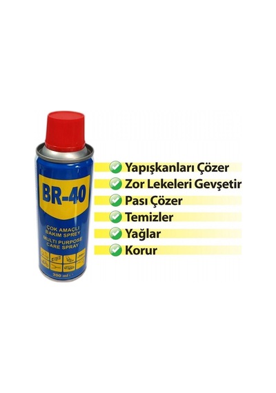Br-40 Çok Amaçlı Bakım Spreyi 200 Ml Br0850120