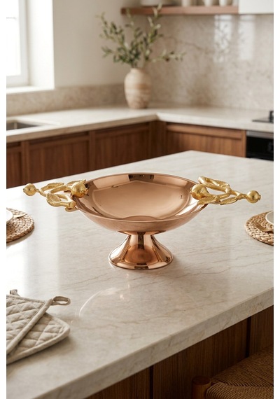 Leaf Rose Gold Dekoratif Meyvelik