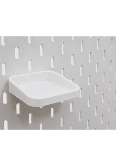 Modüler Masaüstü Pegboard Organizer Seti Kalemlik, Raf Ve Kancalı Düzenleyici Panel Ofis, Çalışma Masası Ve Hobi Alanları İçin Çok Amaçlı Organizer Beyaz