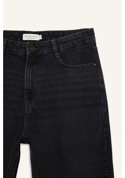 Defacto 90s Slım Fıt Dar Paça Jean Yıkamalı Pantolon D8587ax26spnm40 Siyah-nm40