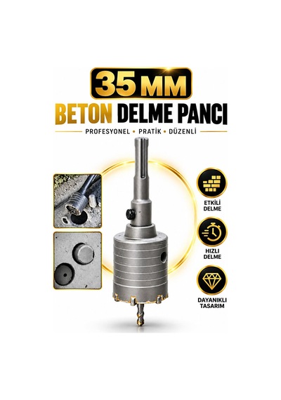Beton Delme Ucu 35 Mm Sds Plus Uyumlu
