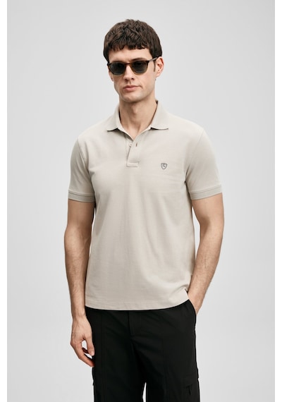 Lufian Laon Erkek Polo Yaka T-shirt 111040230 Taş