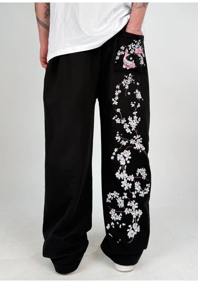 Zaee Sakura Flow Baggy Eşofman Altı Siyah