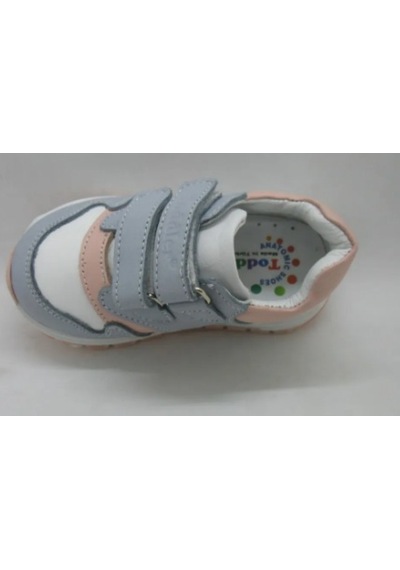 Toddler 251 Mavi - Pembe Deri Ortopedik Destekli Çocuk Ayakkabısı 21-25 Mavi - Pembe
