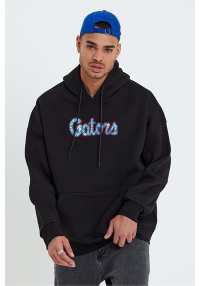 Sweatshirt Erkek Baskılı Kapüşonlu Oversize Rahat Kalıp Unisex Tw 001