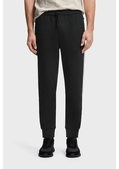 Boss Jakarlı Relaxed Fit Lastikli Paça Pantolon Erkek Pantolon 50566815 001 Siyah
