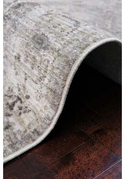 Vivanni Home Ashlynn Polyester Vintage Halı Pamuk Atkı Tabanlı Modern Dokuma Ev Halısı Gri
