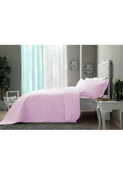 Taç Yatak Örtüsü Seti Comfort Corey Pudra Tek Kişilik