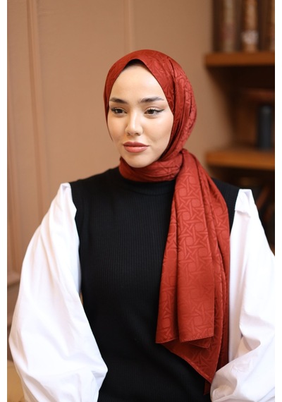 Silk Home Deluxe Şal 40003-12 Kiremit