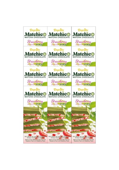 Matchıco Matcha Chocolate Strawberry 95gr X12