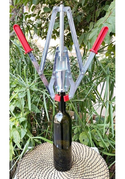 Jenisa Çift Kollu El Tipi Mantarlama Makinesi Şarap Şişe Mantar Kapatma