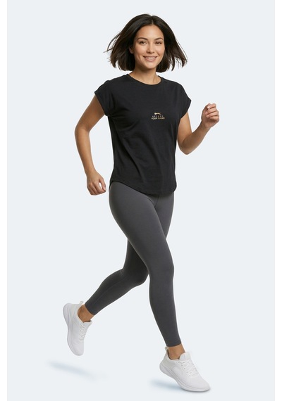 Slazenger Kapa Kadın Siyah Tişört