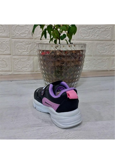 M.p One 3127 Işıklı Fuspetli Bebe Spor Ayakkabı Siyah - Pembe