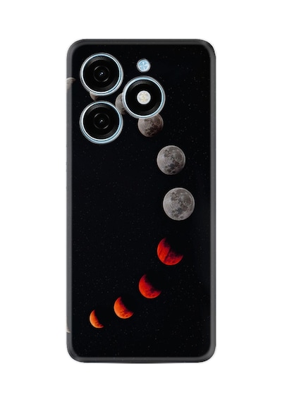 Tecno Spark Go 2024 Kılıf Desenli Silikon Platinium Series Mooons 1861