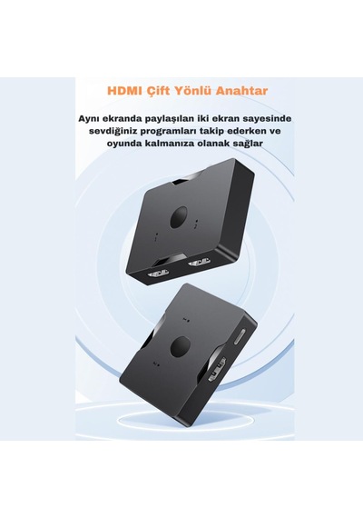Coofbe Jasoz Hdmı Dagitici 4k 60hz Çift Yönlü Hdmı Çogalticı 2in1 Çift Yönlü Hdmı Switch Adaptör