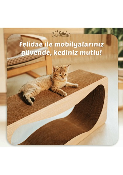 Oluklu Mukavva, Kedi Tırmalama Kanepesi Yatay Tırmalama / 75x36x24cm Xlarge - Cs8 Lw