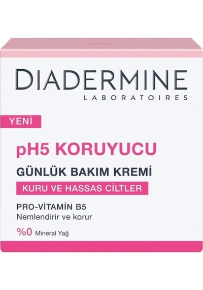 Diadermine PH 5 Kuru ve Hassas Ciltler için Koruyucu Günlük Bakım Kremi 50 ML