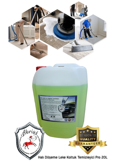 Abrias Döşeme Koltuk Halı Temizleyici Pro 20l Okyanus Kokulu