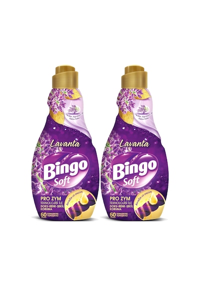Bingo Soft Çamaşır Yumuşatıcı Konsantre 1440ml Lavanta 2li Set 2'li Set