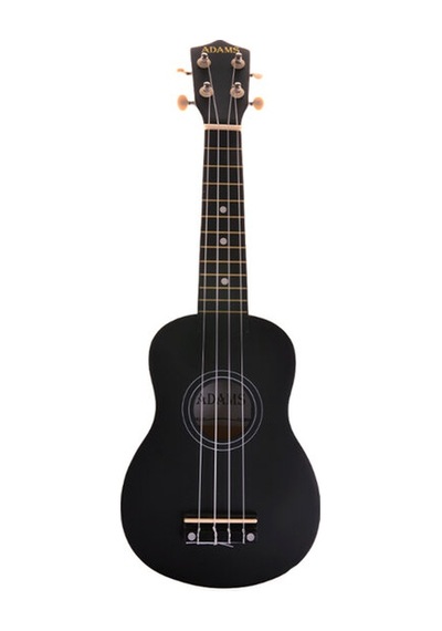 Adams 21'' Soprano Boy Siyah Renk Ukulele Gitar-Pena