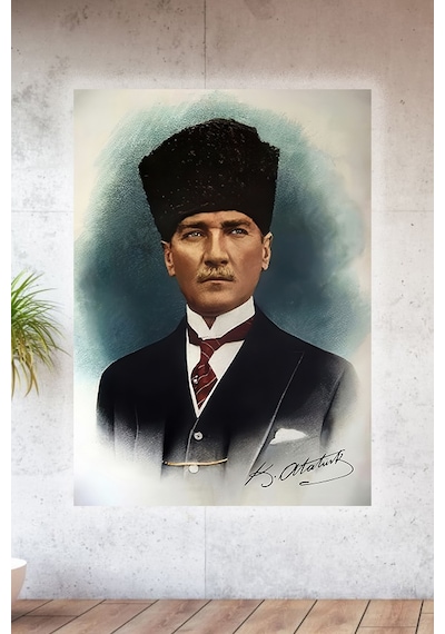 Lucena Metal Baskılı Atatürk Koleksiyonu Tablo No 4 - 30 Cm X 40 Cm