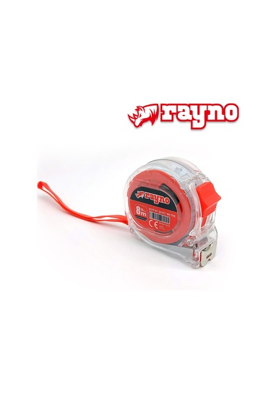Rayno Şeffaf Şerit Metre 8m X 25mm - 11513 8 M