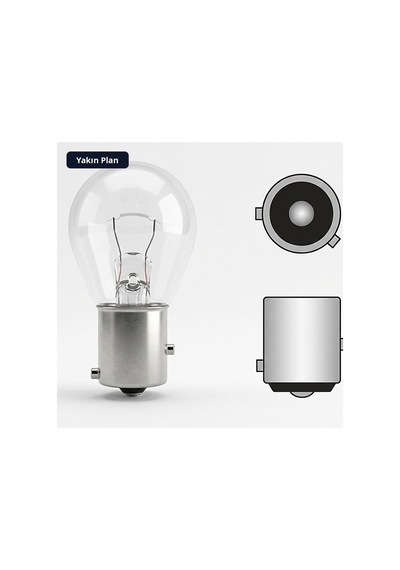 Trobus Oto Sinyal Ve Stop Ampulü 93 Kodlu Yakın Tırnak 12v 21w Tek Duylu