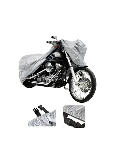Suzuki Ls 650 Savage Gri Su Geçirmez Motosiklet Brandası Arka Çanta Uyumlu Değildir