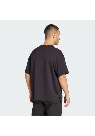Black Adidas Erkek Koşu - Yürüyüş T-shirt D4t X Tee Jn3669 Siyah