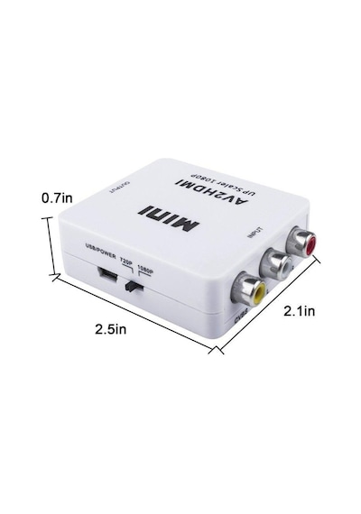 Rca To Hdmi Tos Av Çevirici Dönüştürücü Converter Mg-2120 1080P T (374096434)