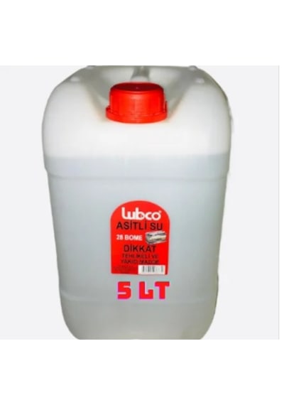 Asitli Su Akü Asiti % 100 Etki 5Lt Asitli Su Akü Asiti % 100 Etki 5Lt