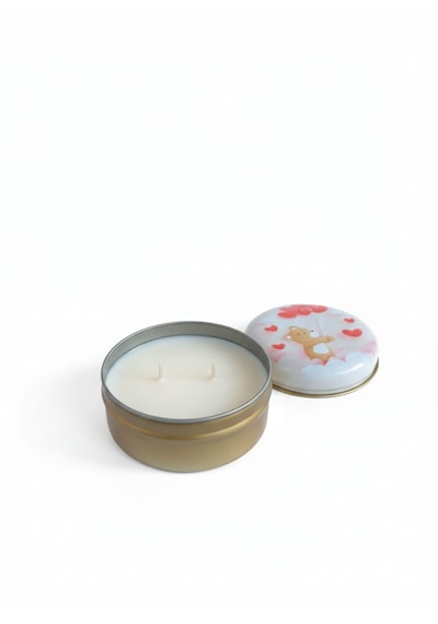 Boho Bloom Gül & Yasemin Kokulu El Yapımı Soya Mumu Happy Blaze Candle Pudra