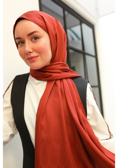 Silk Home Deluxe Şal 40004-18 Kiremit