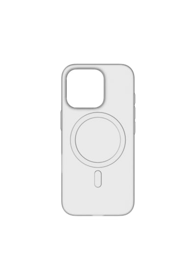 Momax Lite CaseForm Apple Uyumlu iPhone 16 Pro E74 Magsafe Kılıf Transparan Beyaz