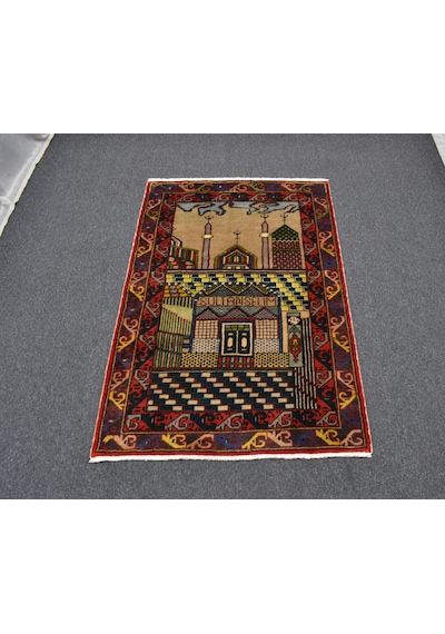 Zehra Abla Halı Yeni El Dokuması Yavuz Sultan Selim Konya Mevlana Yün Halı 5824 Renkli
