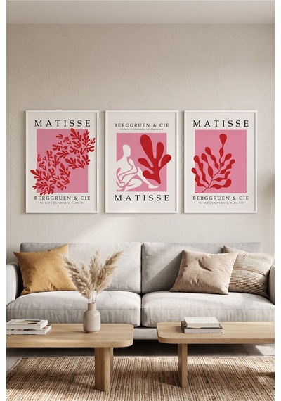 Beyaz Ahşap Çerçeveli Pembe Kırmızı Matisse Botanik Soyut Duvar Tablosu Modern Sanat Dekorasyonu Kabartma Görünümlüdür Beyaz Beyaz Ahşap Çerçeveli Pembe Kırmızı Matisse Botanik Soyut Duvar Tablosu Modern Sanat Dekorasyonu Kabartma Görünümlüdür Beyaz