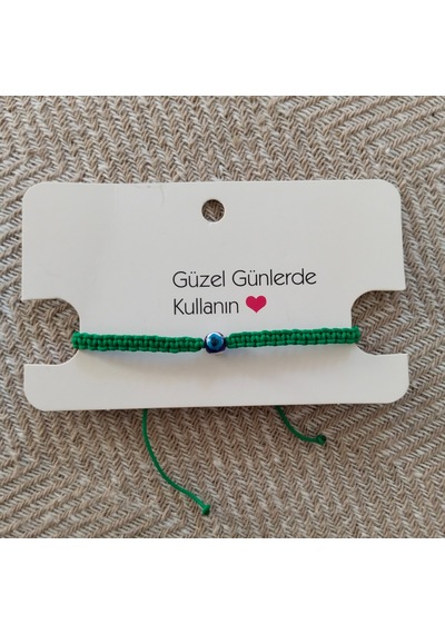 Nazar Boncuğu Örgülü Bileklik