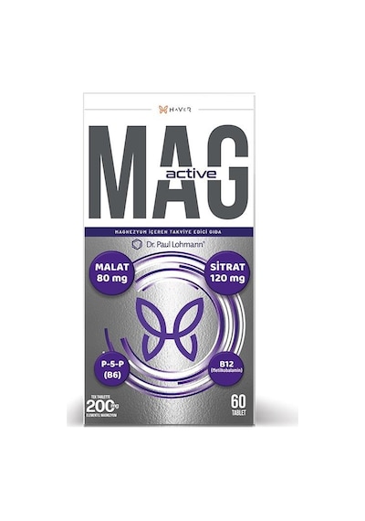Haver Mag Active 200 Mg 60 Tablet -skt : 05/2027