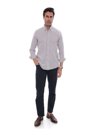 Slim Fit Uzun Kol Yaka Düğmeli Nefes Alan Keten Hediye Kutulu Erkek Gömlek Fs-004548 - Gri-3243 Slim Fit Uzun Kol Yaka Düğmeli Nefes Alan Keten Hediye Kutulu Erkek Gömlek Fs-004548 - Gri-3243