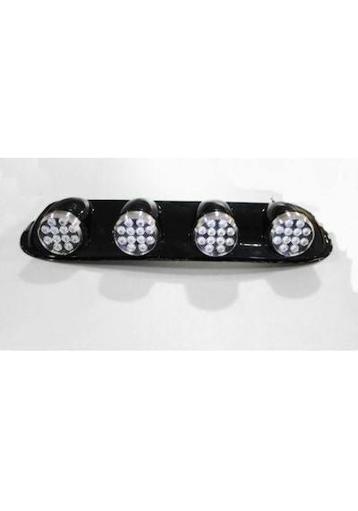Off Road Tavan Sis Lambası Seti Yuvarlak 4lü Ledli Model Siyah İt
