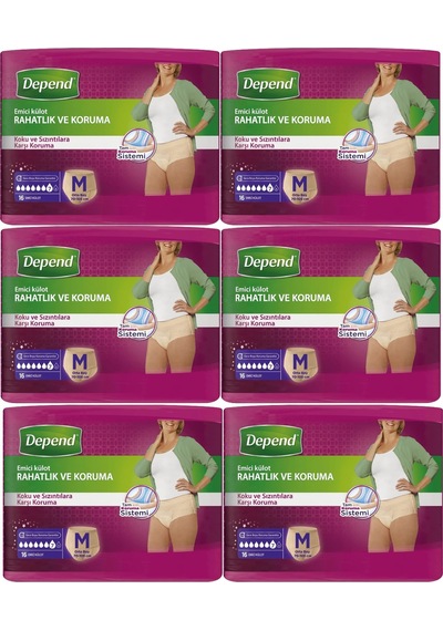 Depend Emici Külot Hasta Bezi Avantaj Pk Orta Kadın 96 Adet