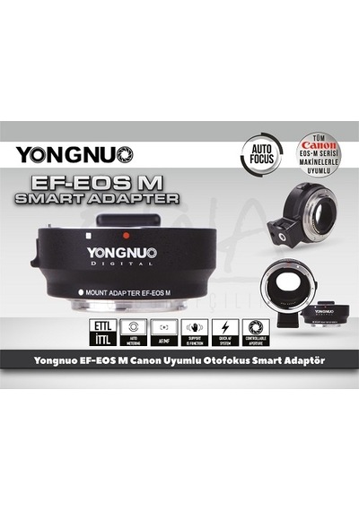 Yongnuo Ef-Eos M Canon Uyumlu Otofokus Smart Adaptör