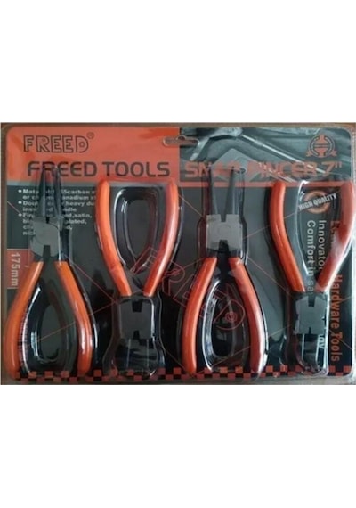 Freed Tools Sb Global Freed 4'lü Sekman Pense Seti No:7 180mm