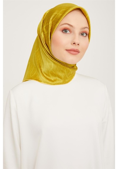 Armine Twill İpek Eşarp 23ya8925 41 Sarı