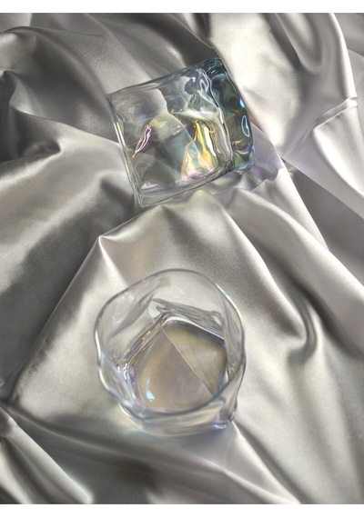Hologramlı Viski Kokteyl Bardağı Kadehi Pinterest Meşrubat Bardak- 2'li 280 Ml Çok Renkli