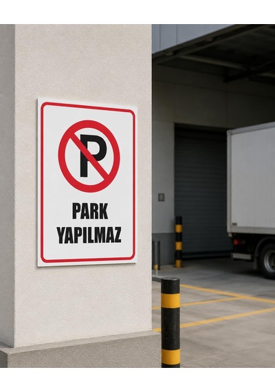 Park Yapılmaz Uyarı Levhası Beyaz 20 X 30 Karbonnm2105