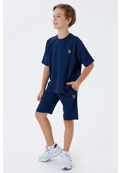 U.S. Polo Assn. U.s. Polo Assn Erkek Çocuk 2 Li Bermuda T-şhirt Takım Lacivert-2319 Lacivert