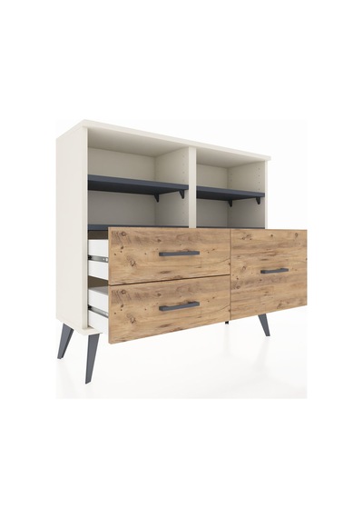 Arges Şifonyer 4 Raflı 3 Çekmeceli 88x30x80 Aytaşı-antrasit/çam Antrasit/çam Arges Şifonyer 4 Raflı 3 Çekmeceli 88x30x80 Aytaşı-antrasit/çam Antrasit/çam